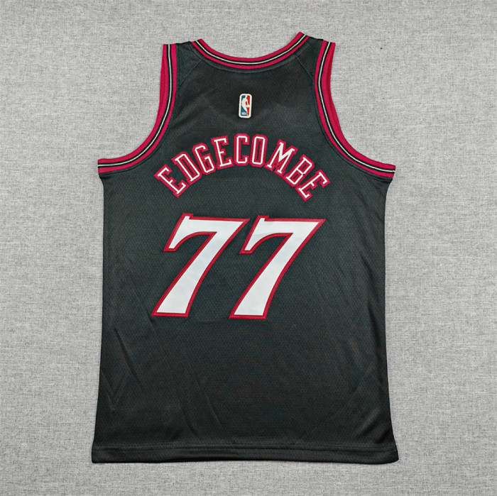 Youth 2026 Philadelphia 76ers 77 EDGECOMBE Classic Black NBA Jersey Child Basketball Shirt