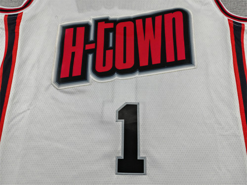 2025 City Edition Houston Rockets THOMPSON 1 White Basketball Shirt NBA Jersey
