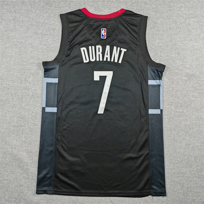Houston Rockets DURANT 7 Black Basketball Shirt NBA Jersey