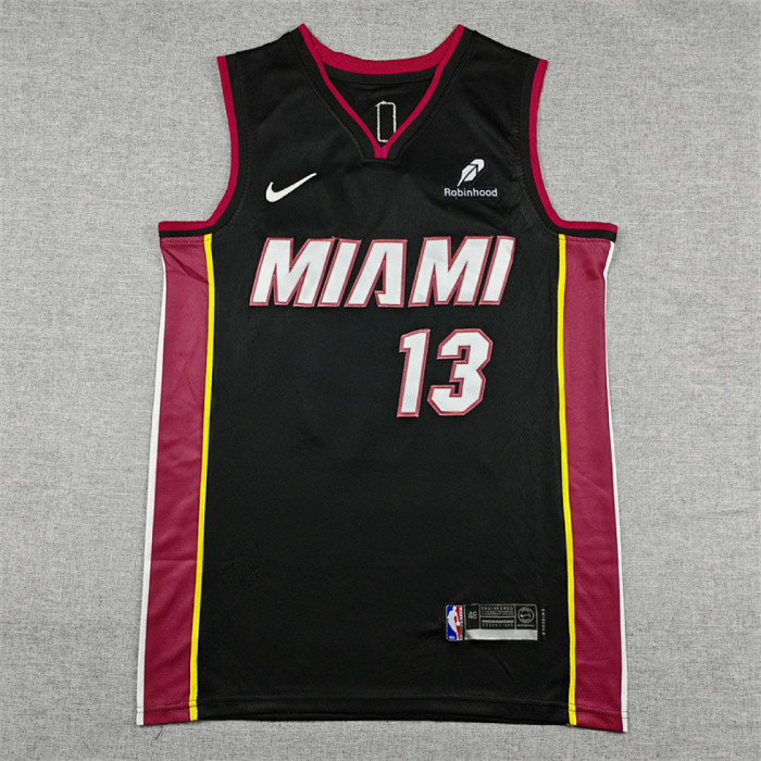 Miami Heat 13 ADEBAYO Black NBA Jersey Basketball Shirt