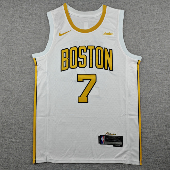 2026 City Edition Boston Celtics 7 BROWN White NBA Jersey Basketball Shirt