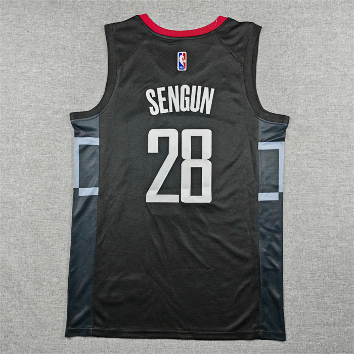 Houston Rockets SENGUN 28 Black Basketball Shirt NBA Jersey