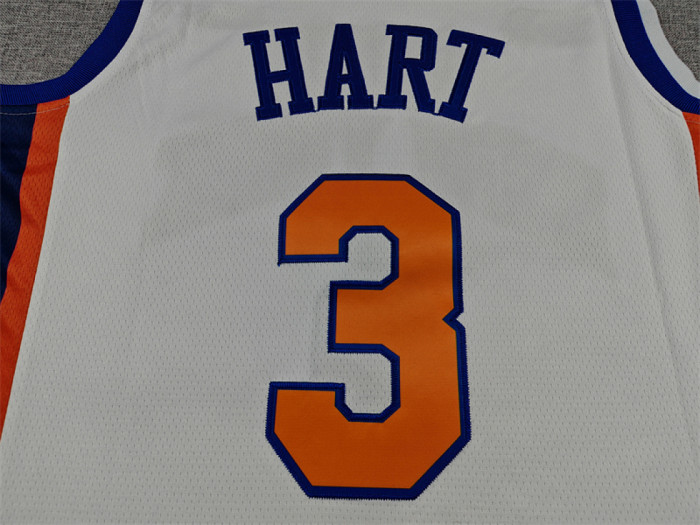 2026 City Edition New York Knicks 3 HART White NBA Shirt Basketball Jersey