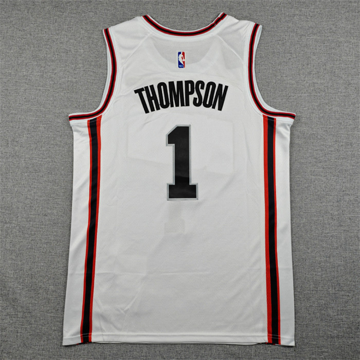 2025 City Edition Houston Rockets THOMPSON 1 White Basketball Shirt NBA Jersey