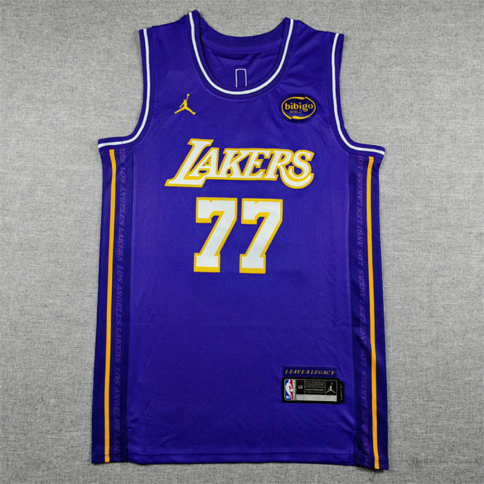 2026 City Edition Los Angeles Lakers DONCIC 77 Purple NBA Jersey Basketball Shirt