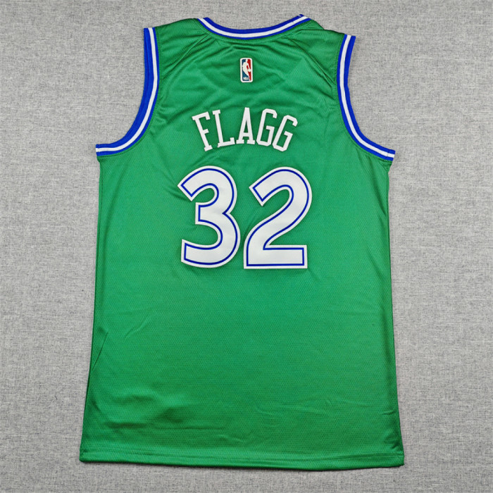 Dallas Mavericks 32 FLAGG Classic Green NBA Jersey Basketball Shirt