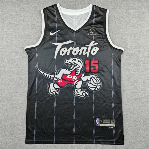 2026 City Edition Toronto Raptors 15 CARTER Black NBA Jersey Basketball Shirt