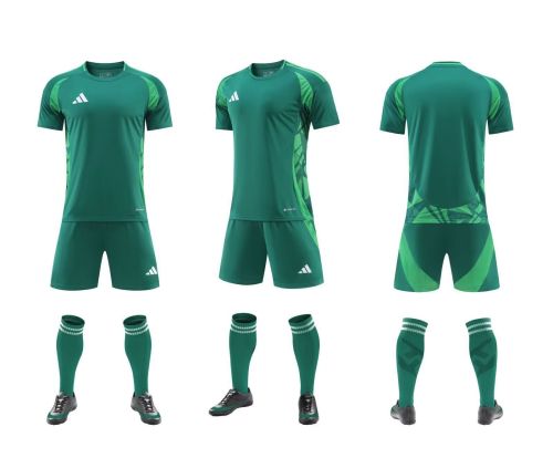 R024 AD Blank Soccer Training Jersey Shorts DIY Cutoms Uniform