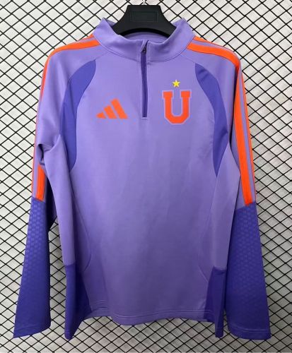 Long Sleeve Fan Version 2026-2027 Catholic University Soccer Jersey Universidad Catolica Purple Soccer Polo