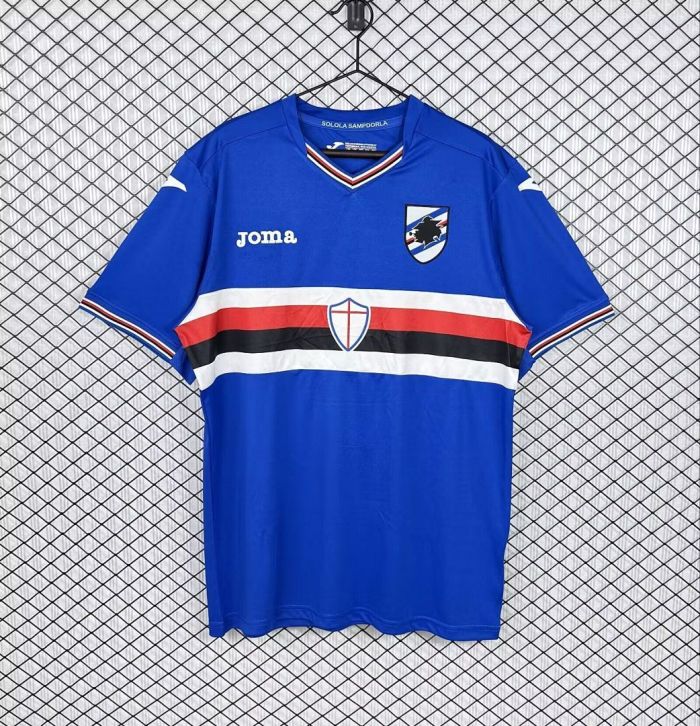 Retro Jersey 2016-2017 Sampdoria Home Soccer Jersey Vintage Football Shirt