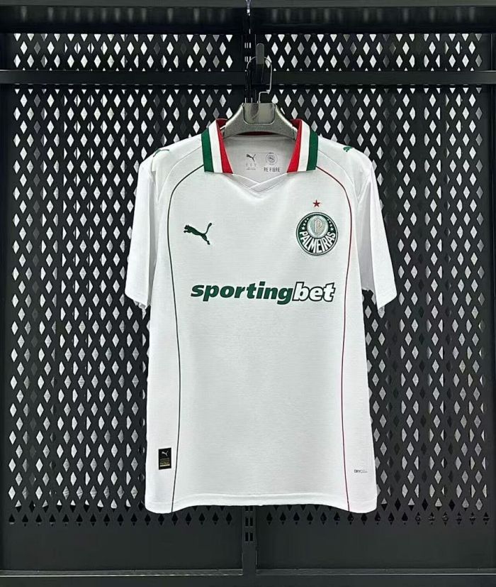 Fan Version 2026-2027 Palmeiras Away White Soccer Jersey Football Shirt