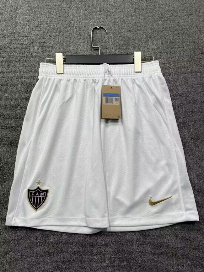 Fan Version 2025-2026 Atletico Mineiro Away White Soccer Shorts Football Shorts