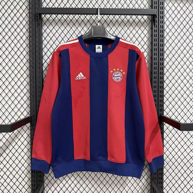 2025-2026 Bayern Munich Red/Blue Soccer Training Sweater