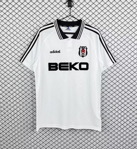 Retro Jersey 1996-1997 Besiktas Home Soccer Jersey Vintage Beşiktaş Football Shirt