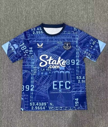 Fan Version 2025-2026 Everton Dark Blue Special Edition Soccer Jersey Football Shirt