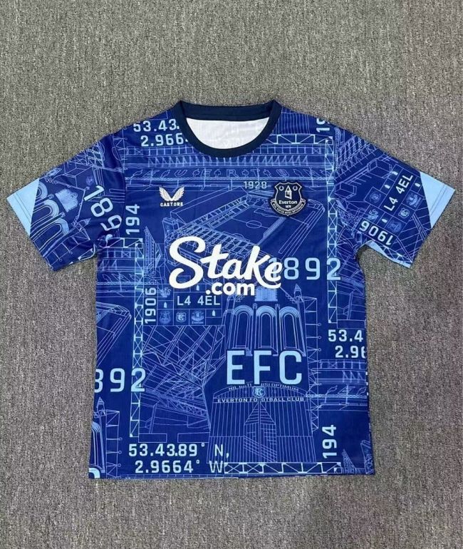 Fan Version 2025-2026 Everton Dark Blue Special Edition Soccer Jersey Football Shirt