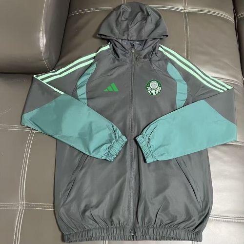 2025-2026 Palmeiras Black/Green Soccer Windbreaker Jacket Football Jacket