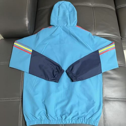 2025-2026 Spain Light Blue Soccer Windbreaker Jacket Football Jacket
