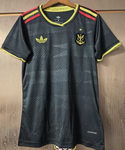 Women Flamengo 2025-2026 Black Soccer Training Jersey Girl Football Shirt