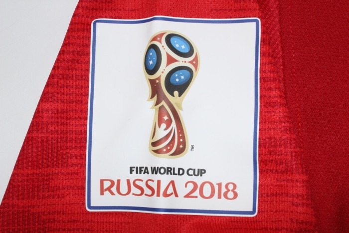 with World Cup Patch Retro Jersey 2018 World Cup Portugal Home Soccer Jersey Vintage Football Shirt