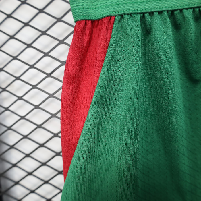 Player Version 2026 Morocco Green Soccer Shorts Football Shorts