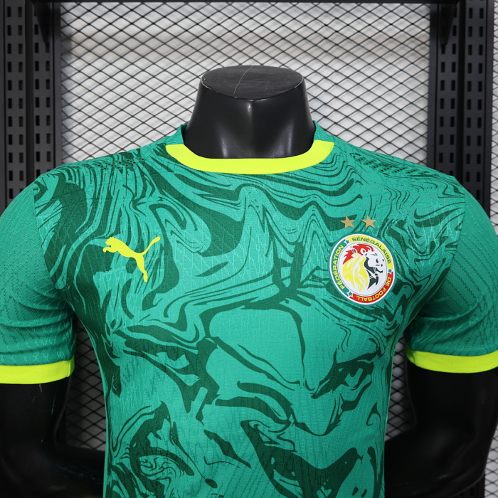 with 2 Stars Player Version 2026 Senegal Green Soccer Jersey Football Shirt