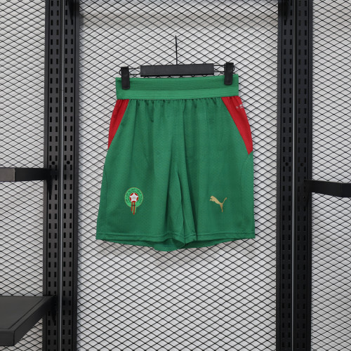 Player Version 2026 Morocco Green Soccer Shorts Football Shorts