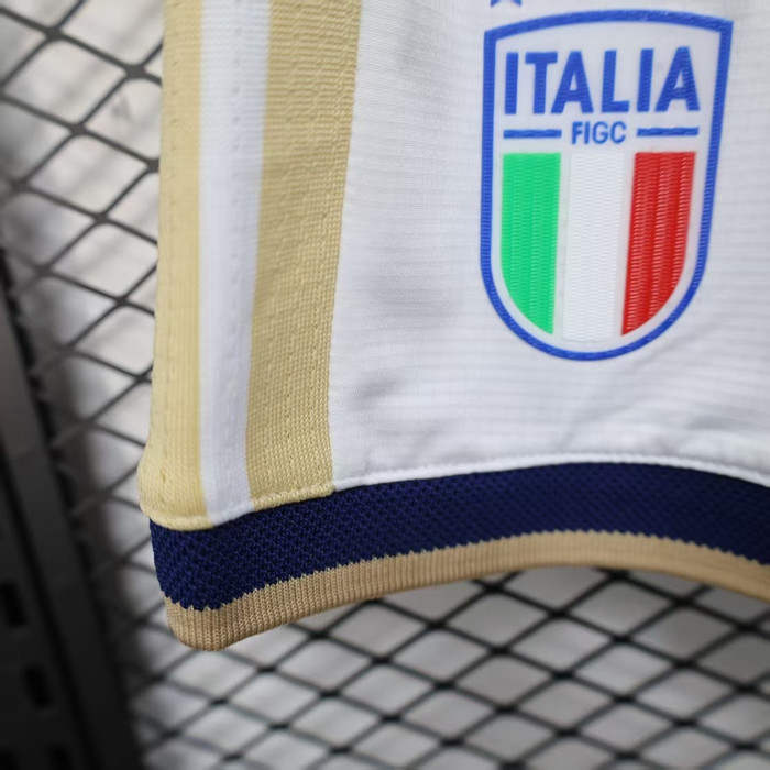 Player Version 2026 Italy White Soccer Shorts Football Shorts