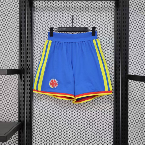 Player Version 2026 Colombia Blue Soccer Shorts Football Shorts