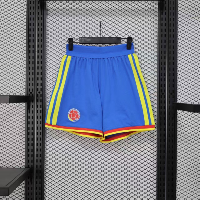 Player Version 2026 Colombia Blue Soccer Shorts Football Shorts