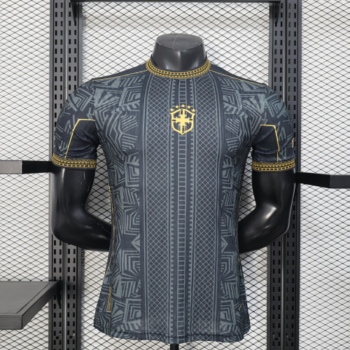 Player Version 2026 Brazil Black/Grey Special Edition Soccer Jersey Brasil Camisetas de Futbol