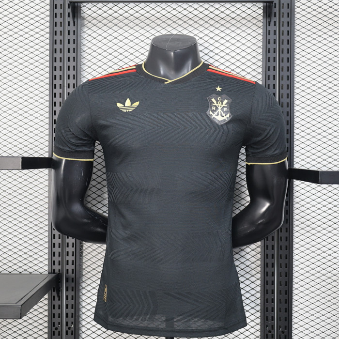 without Sponor Logo Player Version 2025-2026 Flamengo Black Special Edition Soccer Jersey Football Shirt