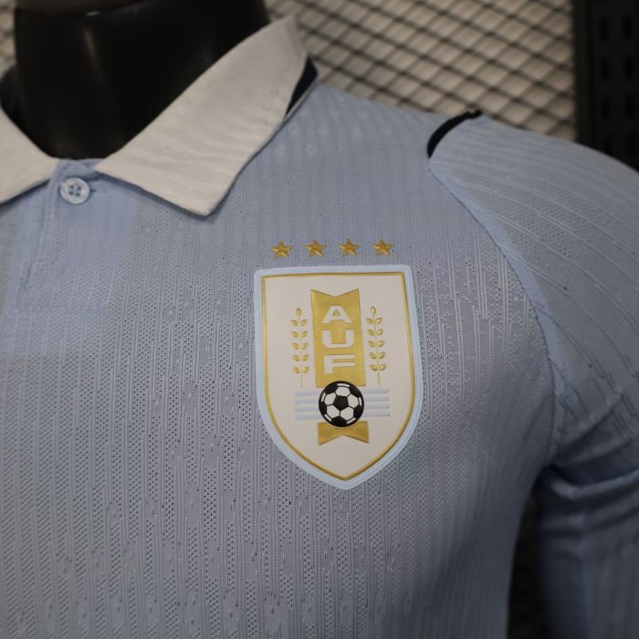 Player Version Long Sleeve 2026 Uruguay Home Soccer Jersey Football Shirt