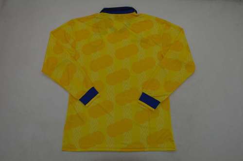 Long Sleeve Retro Jersey 1994 Colombia Home Soccer Jersey Vintage Football Shirt