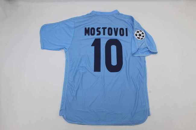 with UCL Patch Retro Jersey 2003-2004 Celta de Vigo MOSTOVOI 10 UCL Model Soccer Jersey Vintage Football Shirt