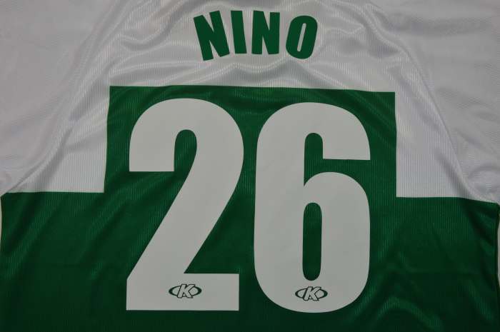 with LFP Patch Retro Jersey 1999-2000 Elche NINO 26 Home Soccer Jersey Vintage Football Shirt