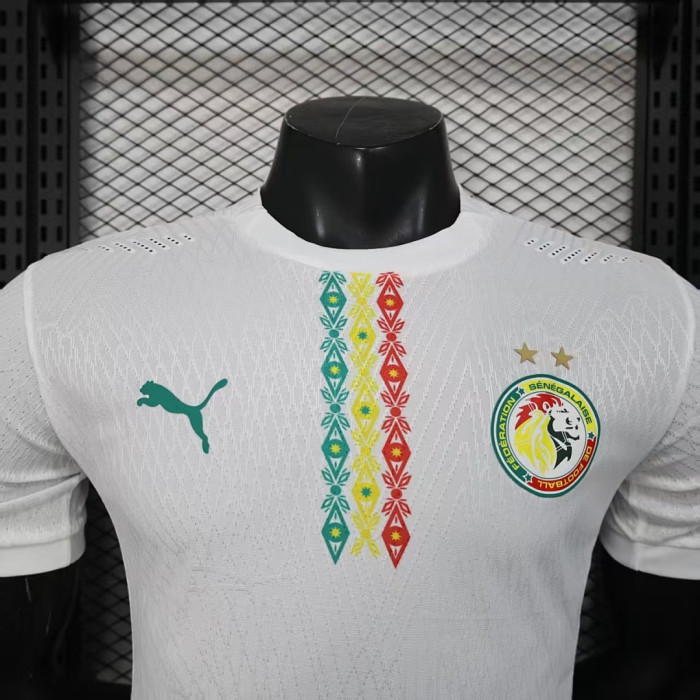 with 2 Stars Player Version 2026 Senegal White Soccer Jersey Football Shirt