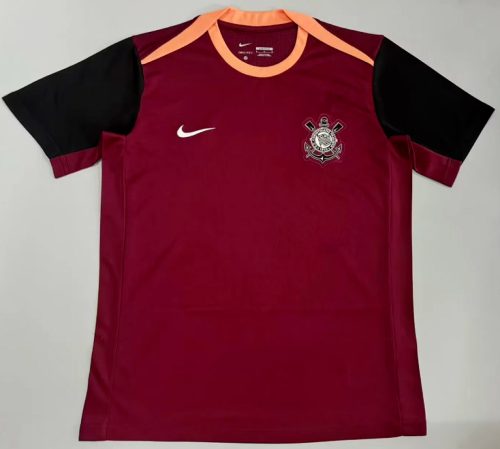 Fan Version 2026-2027 Corinthians Dark Red Soccer Pre-match Jersey Football Shirt