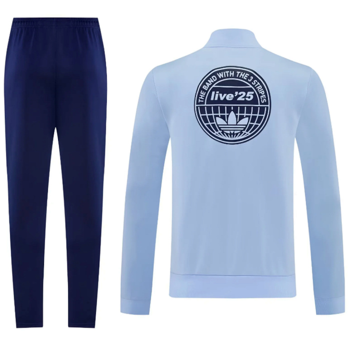 2025-2026 AD Oasis Light Blue Soccer Jacket and Pant Football Tracksuit