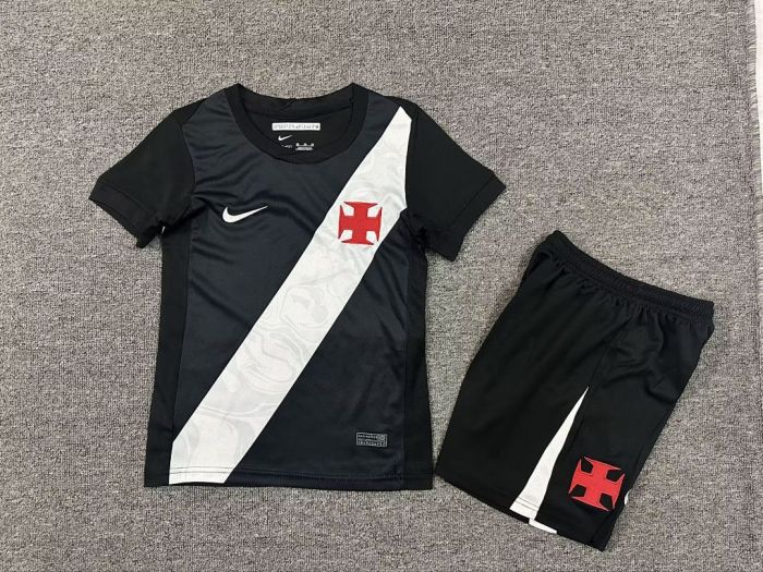 Youth Uniform Kids Kit 2026-2027 Vasco Da Gama Home Soccer Jersey Shorts Child Football Set
