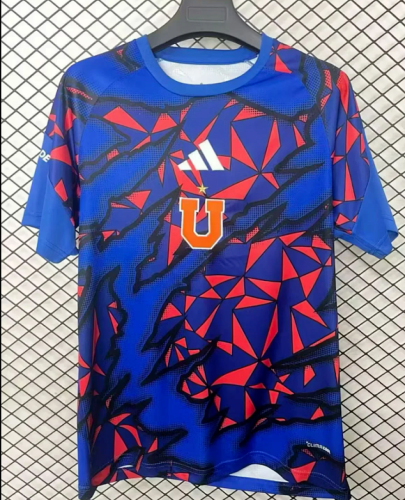 Fan Version 2026-2027 Club Universidad de Chile Blue/Red Soccer Pre-match Jersey Football Shirt