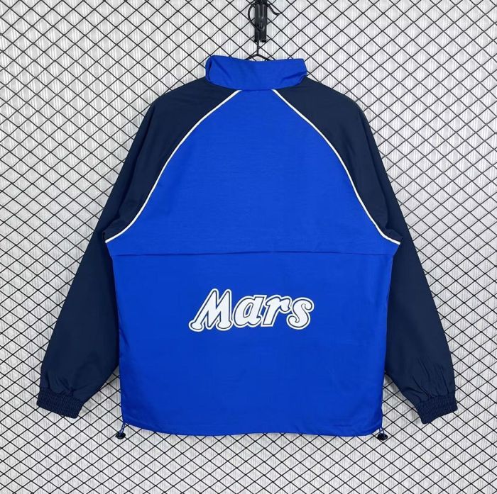 Retro Jacket 1989 Napoles Blue Soccer Windbreaker Jacket Napoli Football Jacket