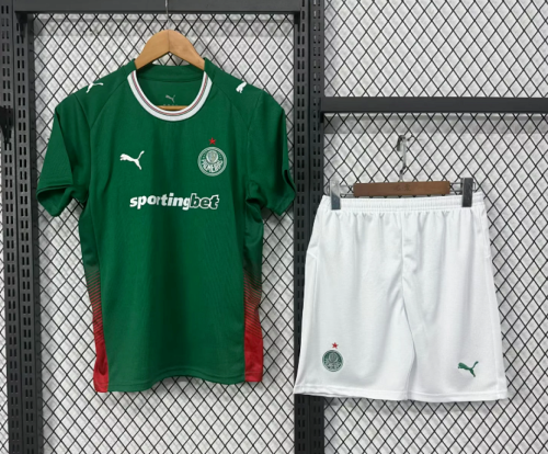 Youth Uniform Kids Kit 2026-2027 Palmeiras Home Soccer Jersey Shorts Child Football Set
