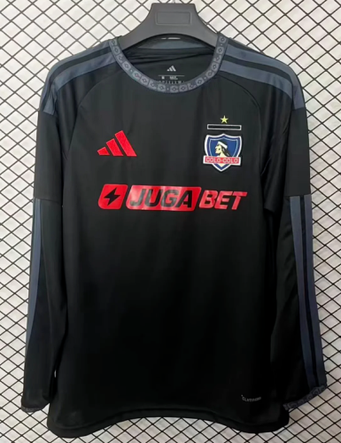 Long Sleeve Fan Version 2026-2027 Colo-Colo Away Black Soccer Jersey Football Shirt