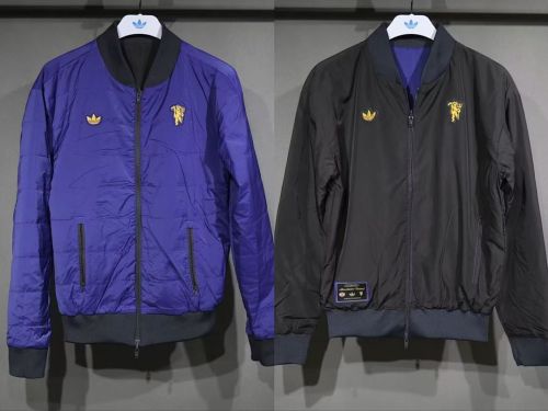2025-2026 Manchester United Black/Purple Soccer Reversible Windbreaker Jacket Football Jacket