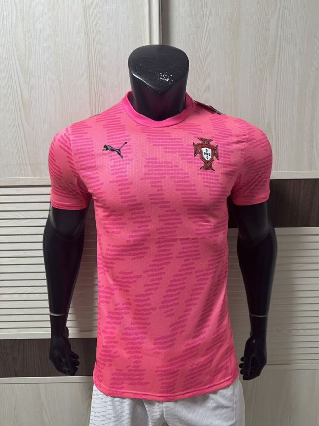 Player Version 2026 Portugal Pink Soccer Training Jersey Football Shirt
