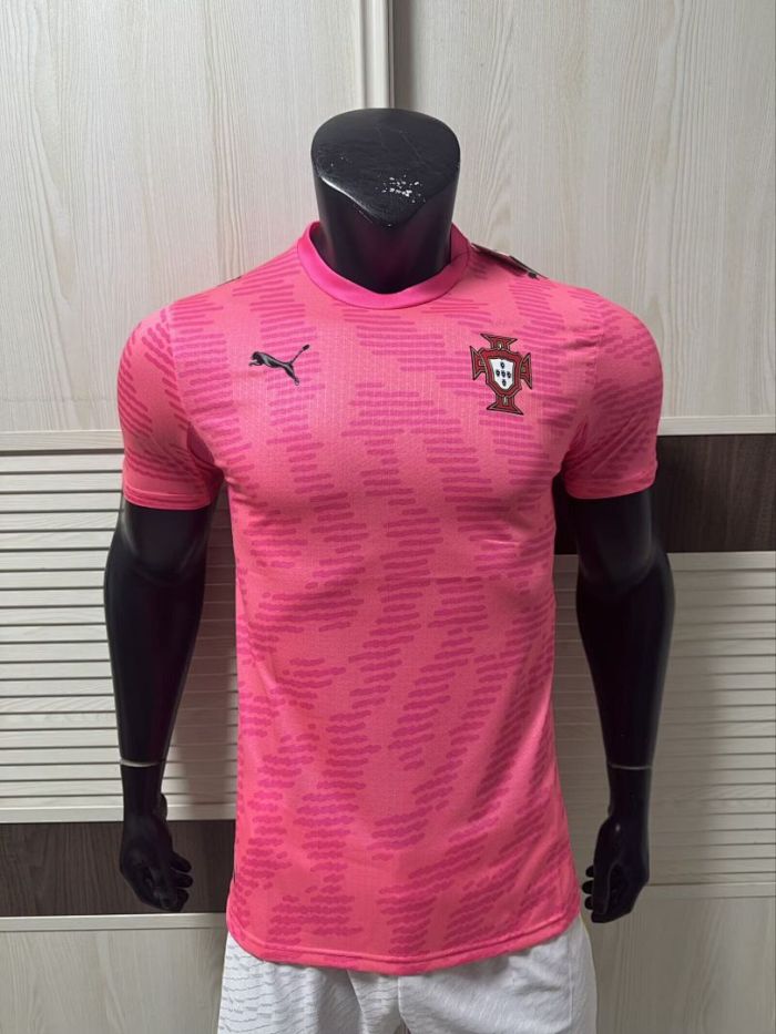 Player Version 2026 Portugal Pink Soccer Training Jersey Football Shirt
