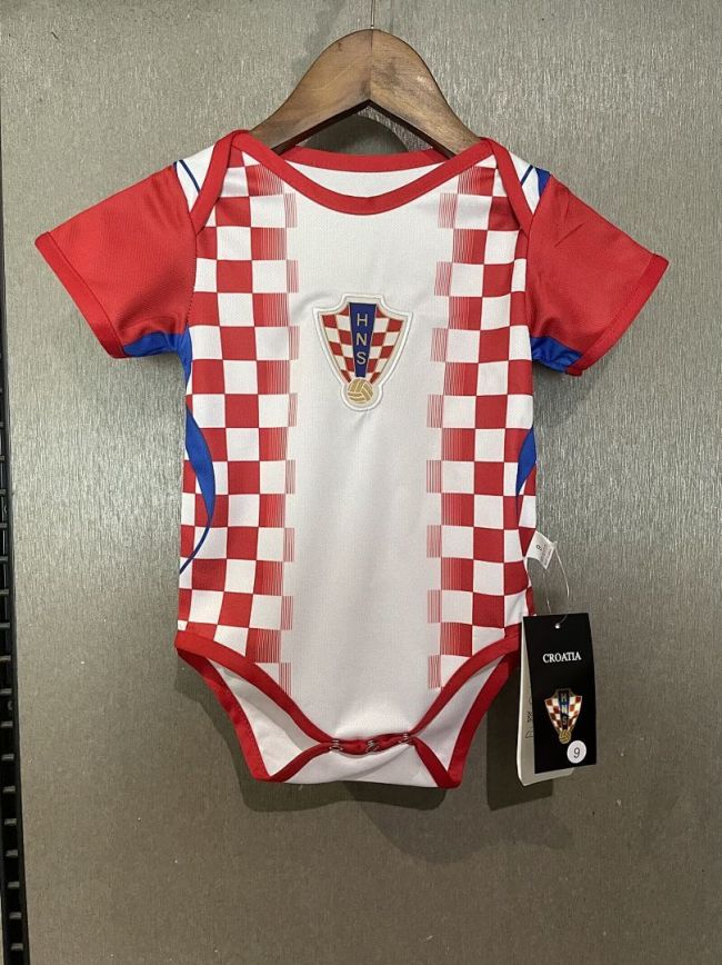 Baby Cloth 2026 Croatia Home Soccer Jersey Baby Onesies