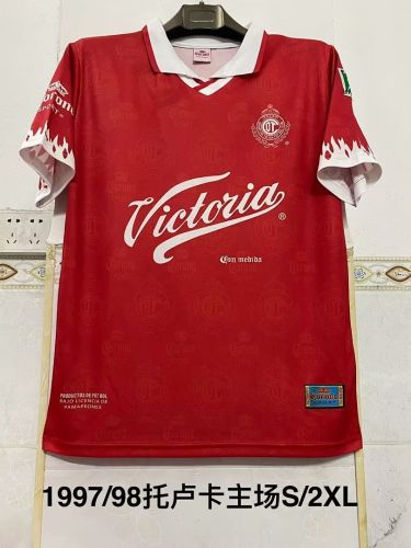 Retro Jersey 1997-1998 Deportivo Toluca Home Soccer Jersey Vintage Football Shirt