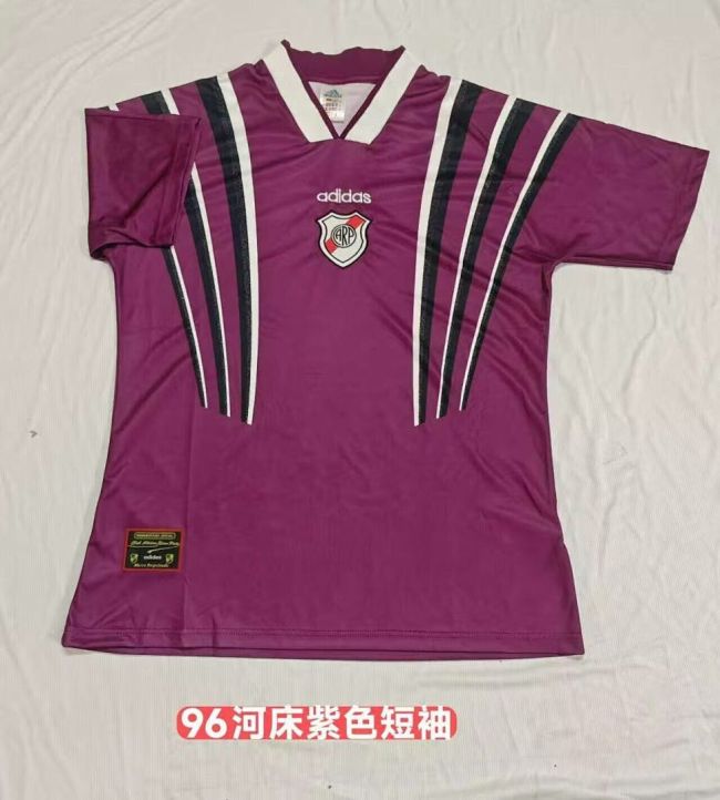 Retro Jersey 1996 River Plate Away Purple Soccer Jersey Vintage Football Shirt